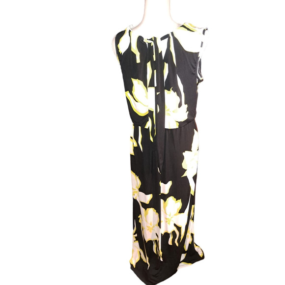 SPRING SALE! GORGEOUS - SEXY-Flirty Sangria maxi size 10 dress Gold accents - Picture 3 of 9